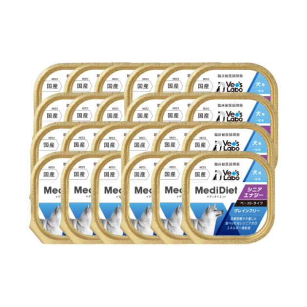 Medi無榖低敏副食盒餐 犬用 15+幸福 - (一箱24盒)