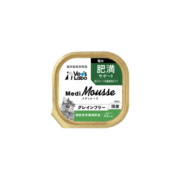 Medi無榖慕斯機能罐盒餐 貓用體態保健