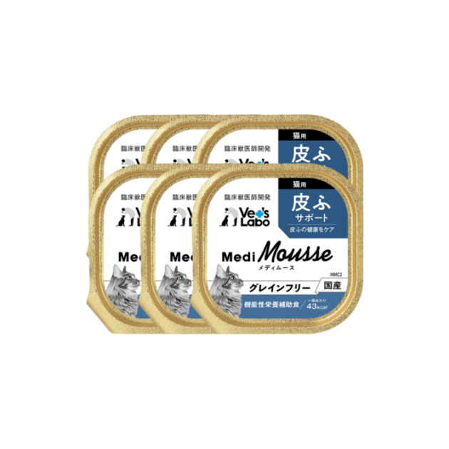 Medi無榖慕斯機能盒餐 貓用皮膚保健 - (一組6盒)