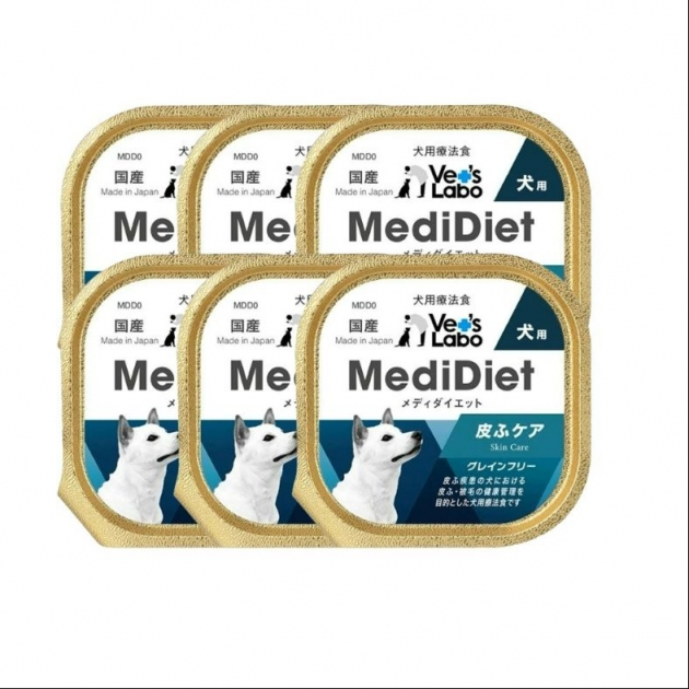 Medi無榖低敏處方盒餐 犬用皮膚照護  - (一組6盒) 