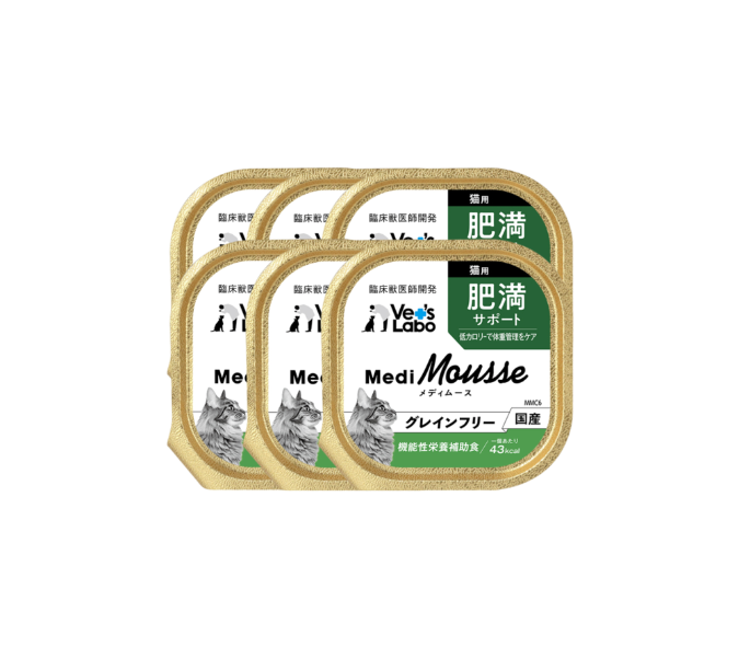 Medi無榖慕斯機能罐盒餐 貓用體態保健 - (一組6盒)