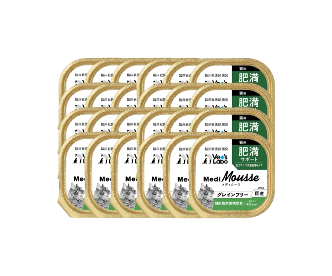 Medi無榖慕斯機能罐盒餐 貓用體態保健 - (一箱24盒)